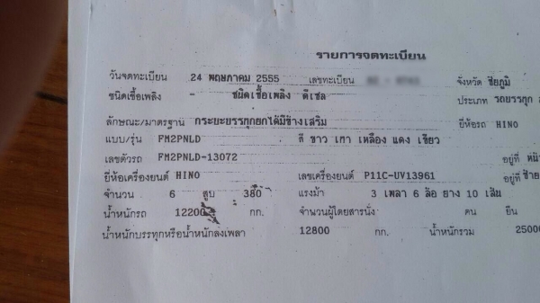 ขายรถพ่วง Hino FM2PNLD เครื่อง P11C-380 แรง ปี 55 กระบะดัมพ์อู่ไทยรุ่งเรือง มี 2 พ่วง ขายรถพ่วง Hino FM2PNLD เครื่อง P11C-380 แรง ปี 55 กระบะดัมพ์อู่ไทยรุ่งเรือง มี 2 พ่วง