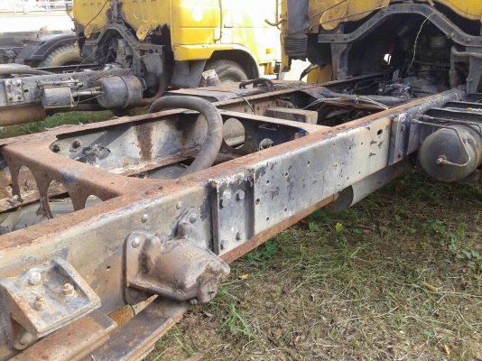 ขายแชสซีรถบรรทุกหกล้อ NISSAN CMF87F เครื่อง FE6-185 แรง ทะเบียนแจ้งจอด รถวิ่งได้