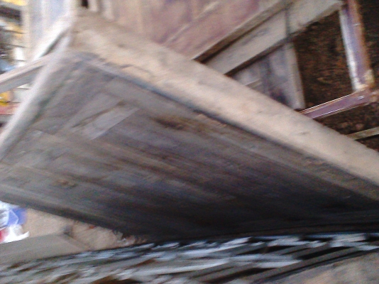 บานหน้าต่างไม้สักพร้อมวงกบ+เหล็กดัด