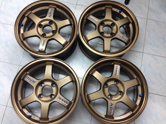 ล้อ TE37 15x7 et35 งานSSW เนียนๆ มีรอยนิดนึง ชุดละ 8,800 บาท