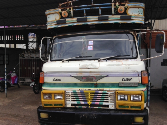 ขายKM340ยาว5 เมตร กระบะไม้มะค่าอู่เรืองชัย เครื่อง6BB 145