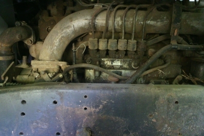 หกล้อ หางเป็ด HINO FB คัสซีใหญ่ เครื่องฮีโน่ดีเซล หกสูบ ปกติบรรทุก รถขุด KOMATSU PC60-5