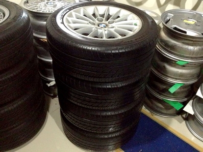 แม็กซ์ซีรีย์ 5 BMW 16 นิ้ว ยางDUNLOP 215 55 16 ปลาย 12 ใหม่มากวิ่งน้อยดอกเต็มสมบูรณ์ ตจว ส่งฟรี