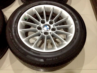 แม็กซ์ซีรีย์ 5 BMW 16 นิ้ว ยางDUNLOP 215 55 16 ปลาย 12 ใหม่มากวิ่งน้อยดอกเต็มสมบูรณ์ ตจว ส่งฟรี