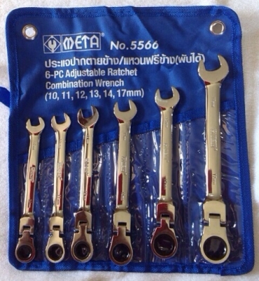 ประแจปากตายข้าง แหวนฟรีข้าง meta (พับได้)