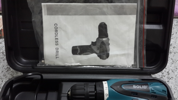 สว่านไร้สาย BOLID แรงปรับรอบได้ ใช้แบต LITHIM ION