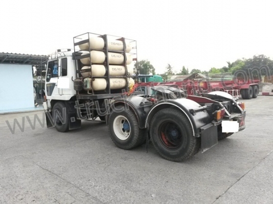 รถหัวลาก MITSUBISHI รุ่นFN527Mเทอร์โบ ติดCNG 2เพลา