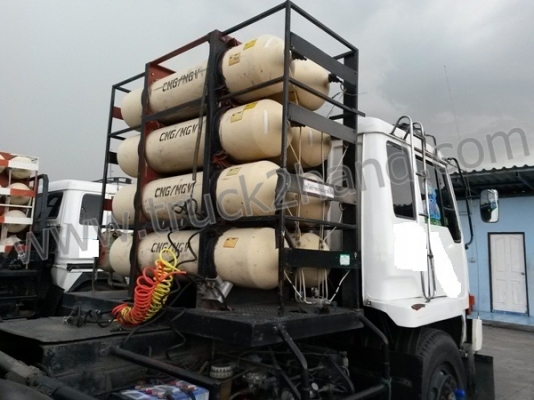 รถหัวลาก MITSUBISHI รุ่นFN527Mเทอร์โบ ติดCNG 2เพลา