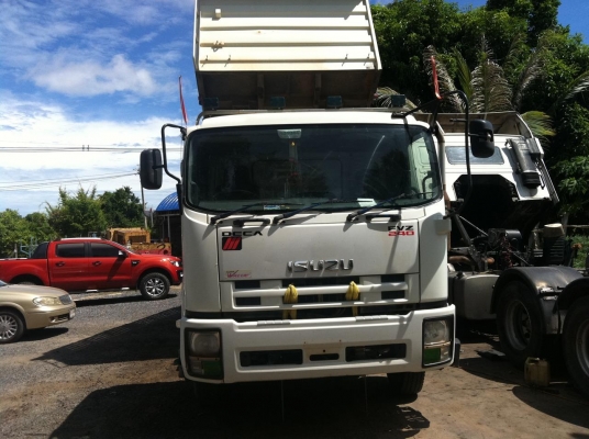 ISUZU FVZ 2 เพลา  240 แรงม้า กระบะดั๊มพ์ 3 มิตร