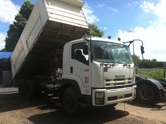 ISUZU FVZ 2 เพลา  240 แรงม้า กระบะดั๊มพ์ 3 มิตร