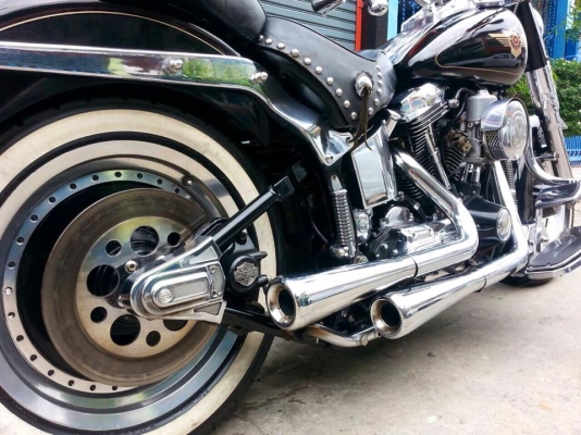 ต้ำพระราม2ขายHARLAY DAVIDSON FATBOY EVO อัพCC จาก 1450CC เป็นเครื่อง 1600CC ปี1997invสรรพสามิต