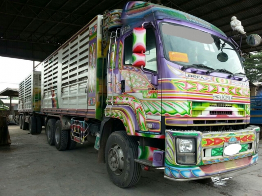 ขายรถISUZU 360HP ปี 52 ดั๊มเกษตร แม่-ลูก