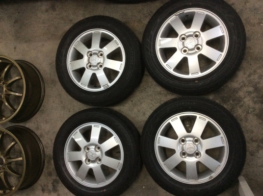 ขายแม็กพร้อมยางป้ายแดง มิราจขอบ14 ยางบริสโตน