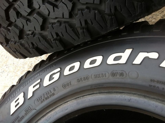 ขายยาง BF Goodrich All-terrain ขนาด 265 70 r16 ดอก1เซนต์