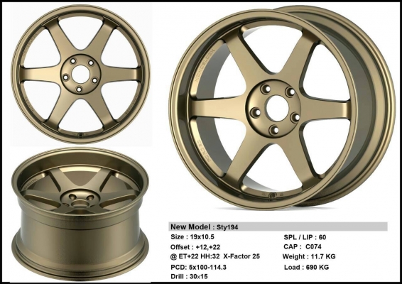 ล้อแม็กซ์ TE37 ขอบ19