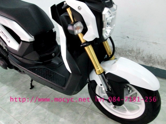 ZOOMER สีขาว ไมล์ 2 พันโล รถเดือน ก.ย. ปี 2556  ของแถม 3 รายการ 41900