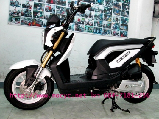 ZOOMER สีขาว ไมล์ 2 พันโล รถเดือน ก.ย. ปี 2556  ของแถม 3 รายการ 41900