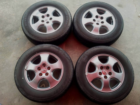 ล้อแม็คเดิมวีโก้แช้มป์ สีแบรคโคม ขอบ 16 พร้อมยาง ปี12