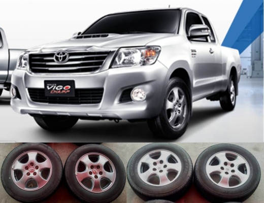 ล้อแม็คเดิมวีโก้ขอบ 15 พร้อมยาง