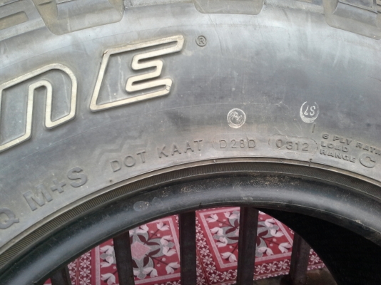 ยางmud31x10.50r15 ปี12ทั้ว4เส้น