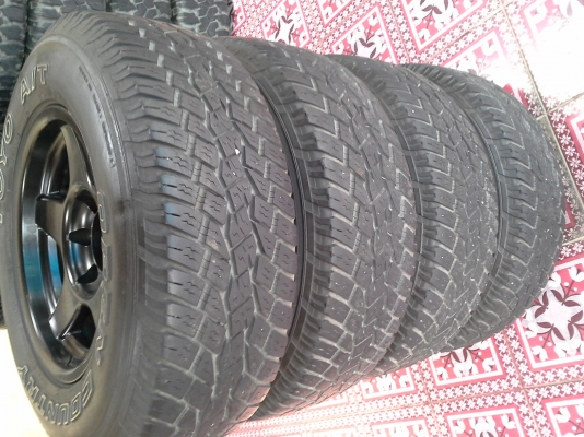 แม็ก16 Lanso เบสเล่ กว้าง8 ออฟ0พร้อมยางToyo245/70r16ปี10 แม็ก16 Lanso เบสเล่ กว้าง8 ออฟ0พร้อมยางToyo245/70r16ปี10