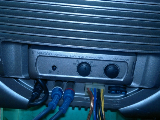 ลำโพง KENWOOD Subwoofer มี Power ในตัว มือสองญี่ปุ่น