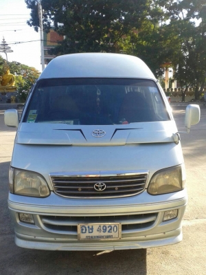 ขาย รถตู้หัวจรวดหลังคาสูง ปี 2002 NGV ชยพล 0812785176 รถตู้