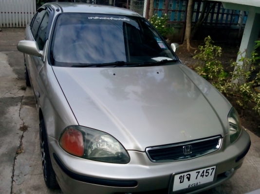 civic ตาโตเกียร์ธรรมดาติดแก๊สไฟฟ้าทั้งคัน105000