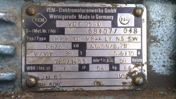 Sell> ขายมอเตอร์ VEM Germany 10 HP ต่อได้ 2 Speed 725 กับ 1465 rpm.ครับ 380V. หายาก ไม่ค่อยได้มา สวยทุกตัวครับ Sell> ขายมอเตอร์ VEM Germany 10 HP ต่อได้ 2 Speed 725 กับ 1465 rpm.ครับ 380V. หายาก ไม่ค่อยได้มา สวยทุกตัวครับ