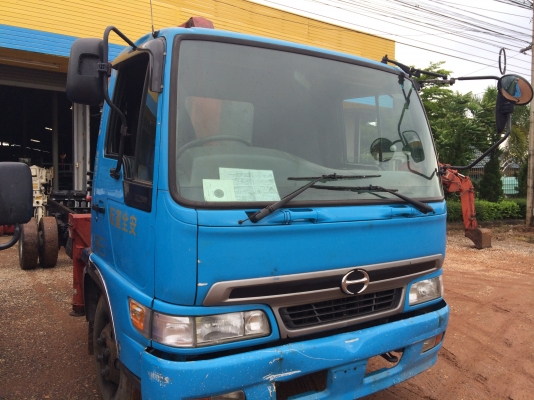 ขายรถฮีโน่ FC เครื่องยนต์ 210 แรง ติดเครนยูนิค 3 ตัน 4 ปลอก เอกสารอินวอยส์