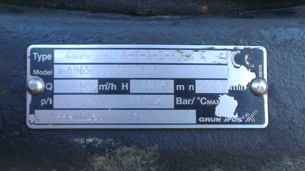 Sell> ขายปั้มส่งน้ำแรงดันสูง ยี่ห้อ GRUNDFOS ส่งสูงได้ H 60.4 M มอเตอร์ 20 HP 2900 rpm. ครับ Sell> ขายปั้มส่งน้ำแรงดันสูง ยี่ห้อ GRUNDFOS ส่งสูงได้ H 60.4 M มอเตอร์ 20 HP 2900 rpm. ครับ