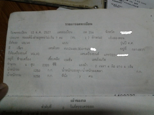 ขายเล่ม VOLVO