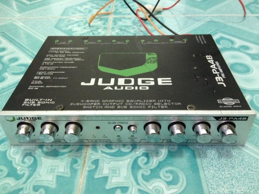 ปรีแอมป์JUDGE 4แบนมือสองสวยมากเสียงดีมากๆ ขาย1650บาท