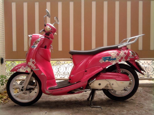 ขออนุญาติขาย Yamaha Fino 115 ตัว TOP ล้อแม็ก ชมพูหวาน โอนให้ฟรีครับ