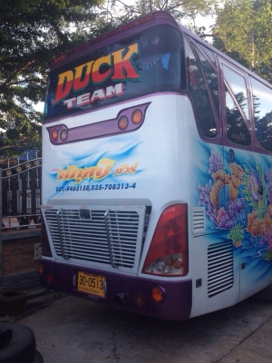 ขายรถบัสแอร์10เมตรทรงเสาคู่เครื่องHINO HO7C สภาพรถใช้งานได้เลยเพิ่งทำสีและภายในมาใหม่ราคาคุยกันได้