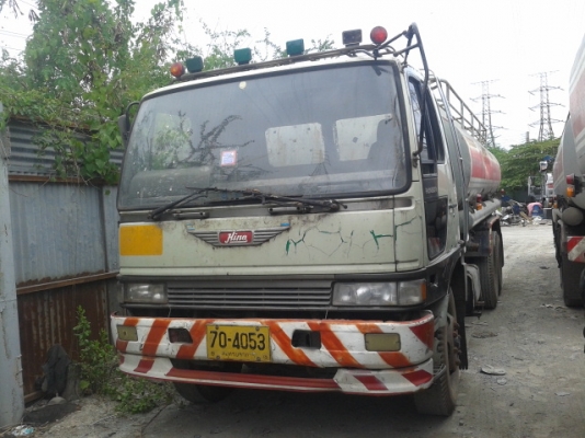 ขายรถบรรทุกถังน้ำมันพืช HINO FM3H 2เพลา เครื่อง HO6C เทอร์โบมีไอนิดหน่อยใช้ได้อีกนาน คัสชีส์ มีตามด ช่วงท้าย รถวิ่งได้ ขายตามสภาพรับ