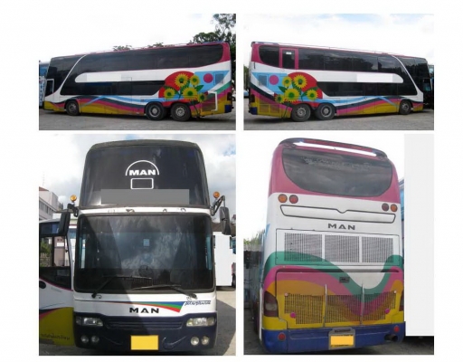 ขายรถบัส 8 ล้อ MAN  52 ที่นั่ง สภาพพร้อมใช้งาน เครื่องแมน 6 สูบ  360 แรงม้า