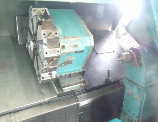 ขายถูกด่วน CNC LATHE MAZAK หัวจับ 10 นิ้ว กลึงงานโต 350 มม. ได้ยาว 1,050 มม. มียันศูนย์ ใช้งานง่ายกดปุ่มเลื่อนวิ่งออโต้ทั้งแท่น ได้เลย TURRET 8 TOOLS