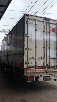 ขายรถบรรทุกหกล้อ HINO FF1JPLA เครื่อง JO8C-212 แรง ยาง 9.00 ตู้ปีกนกยาว  7.20 เมตร ปี 45