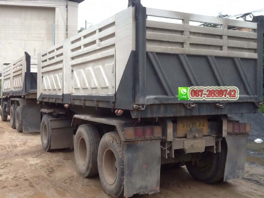 ขายรถดั้มพ์ 22 ล้อ แม่- ลูก กระบะสามมิตร / ISUZU 320 แรงม้า