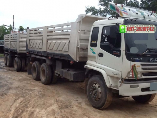 ขายรถดั้มพ์ 22 ล้อ แม่- ลูก กระบะสามมิตร / ISUZU 320 แรงม้า