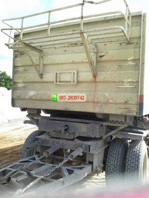 ขายรถดั้มพ์ 22 ล้อ พ่วงแม่-ลูก กระบะสามมิตร HINO 344 แรงม้า