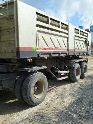 ขายรถดั้มพ์ 22 ล้อ พ่วงแม่-ลูก กระบะสามมิตร HINO 344 แรงม้า