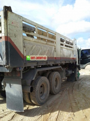 ขายรถดั้มพ์ 22 ล้อ พ่วงแม่-ลูก กระบะสามมิตร HINO 344 แรงม้า