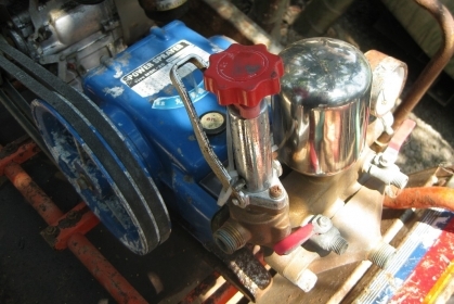 ขายปั๊มน้ำแรง 3สูบ MSK-25 ติดเครื่องยนต์MITSUBISHI มือสองญีปุ่น