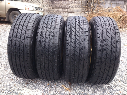 ขายแม็กTOYOTA FORTUNER ขอบ17 พร้อมยางMICHELIN265/65R17 ยางสัปดาห์ที่49ปี12 ดอกยางนิ่มลึกไม่ร้าวไม่แตกลายดอกเต็ม (สภาพ90\%) จำนวน 1 ชุด พร้อมน๊อตแท้ 24 ตัว