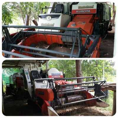 ขายรถเกี่ยวข้าว คูโบต้า แพ็คคุ่ DC60 สภาพพร้อมใช้งาน เครื่องดี ใช้งานทุกปี ช่วงล่างดี ตู้สีดี