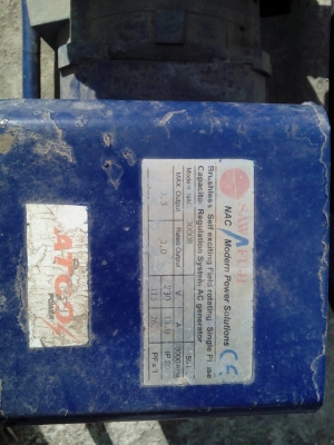 ขายเครื่องปั่นไฟสนาม 3 KVA. ขายเครื่องปั่นไฟสนาม 3 KVA.