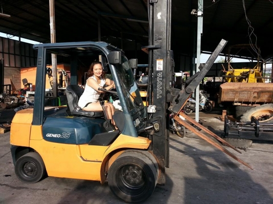 ขาย ฟอล์คลิฟต์ 2.5 ตัน  TOYOTA 7FD25 เสา 5 เมตร ฮิ้งฟอล์ค