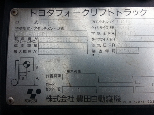 ขาย ฟอล์คลิฟต์ 2.0 ตัน TOYOTA 8FG20 เสา 4.5 ม ฮิ้งฟอล์ค ขาย ฟอล์คลิฟต์ 2.0 ตัน TOYOTA 8FG20 เสา 4.5 ม ฮิ้งฟอล์ค